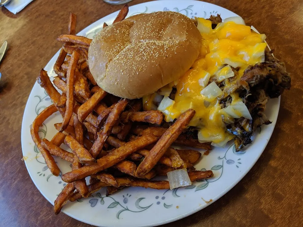 Blackberry BBQ Pulled Pork Sandwich