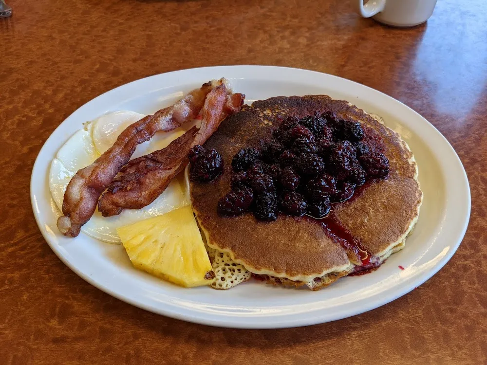 Blueberry Pancake with Bacon